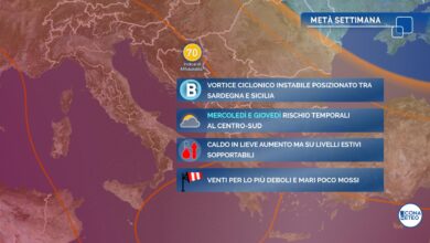 Photo of Meteo prossimi giorni: vortice ciclonico e fine del caldo africano! La tendenza