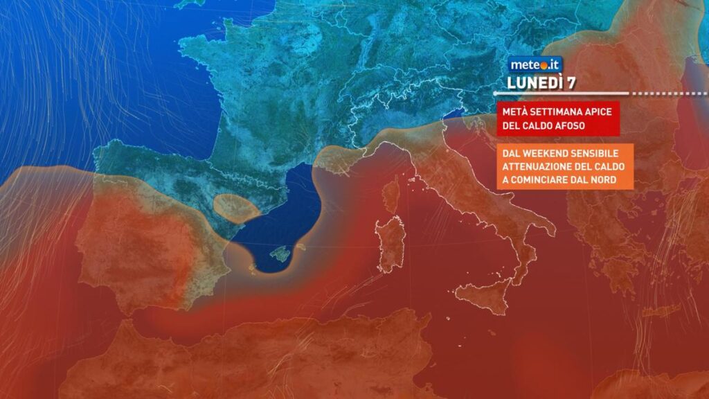 meteo weekend caldo temporali