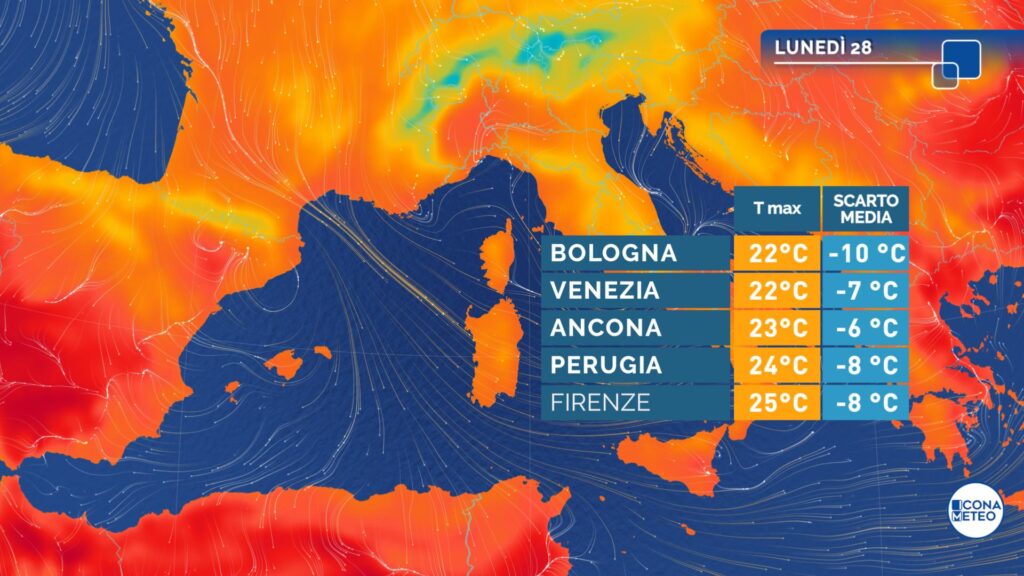 meteo oggi italia temporali grandine