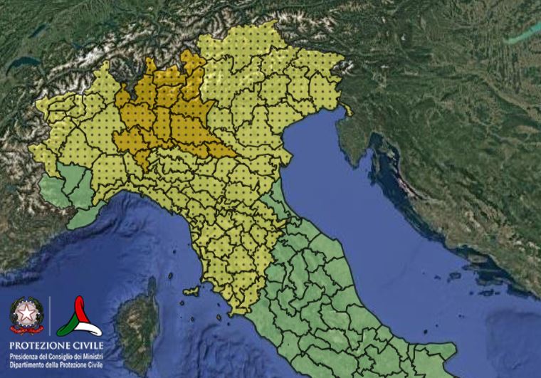 allerta grandine temporali 6 luglio