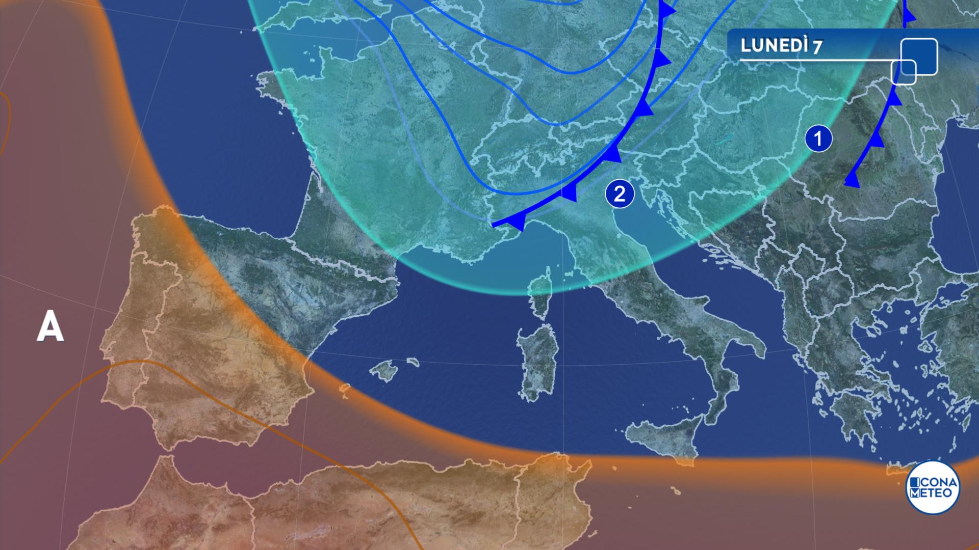 meteo domani temporali nubifragi grandine allerta