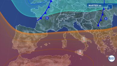 Photo of Previsioni meteo domani: breve tregua dai temporali al Nord! Verso 42-43°C al Sud