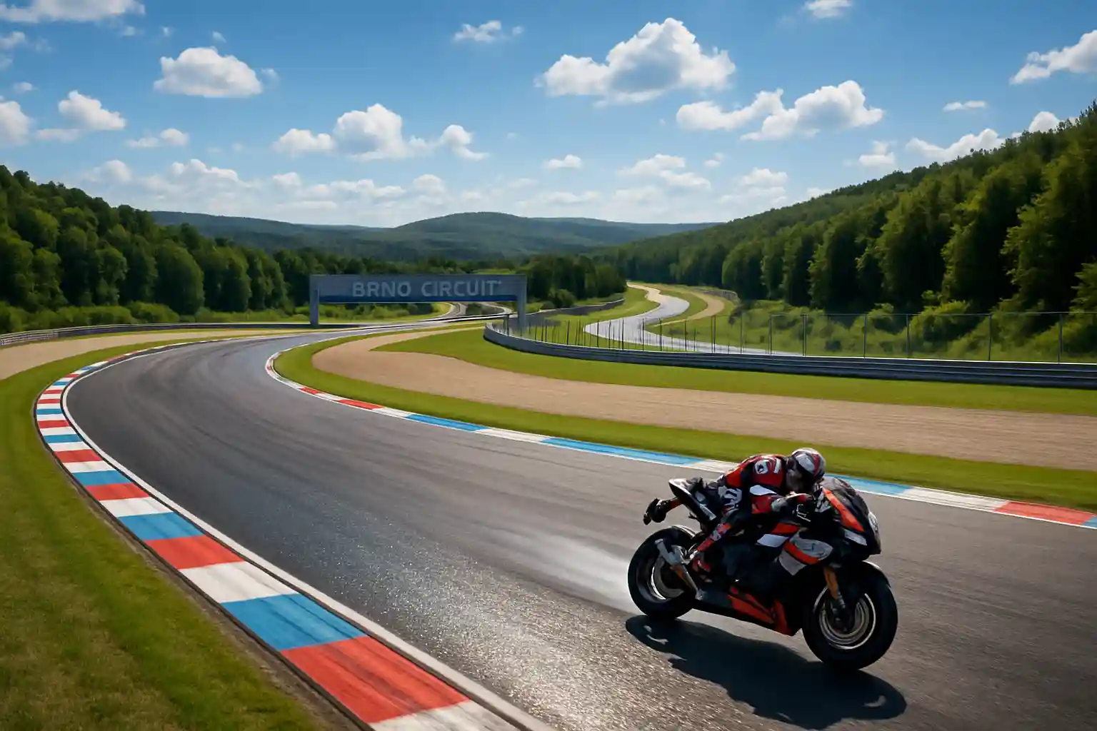 Circuito motociclistico Brno di giorno