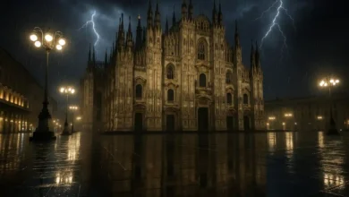 Photo of Violento temporale su Milano, nella notte Seveso in piena e allagamenti
