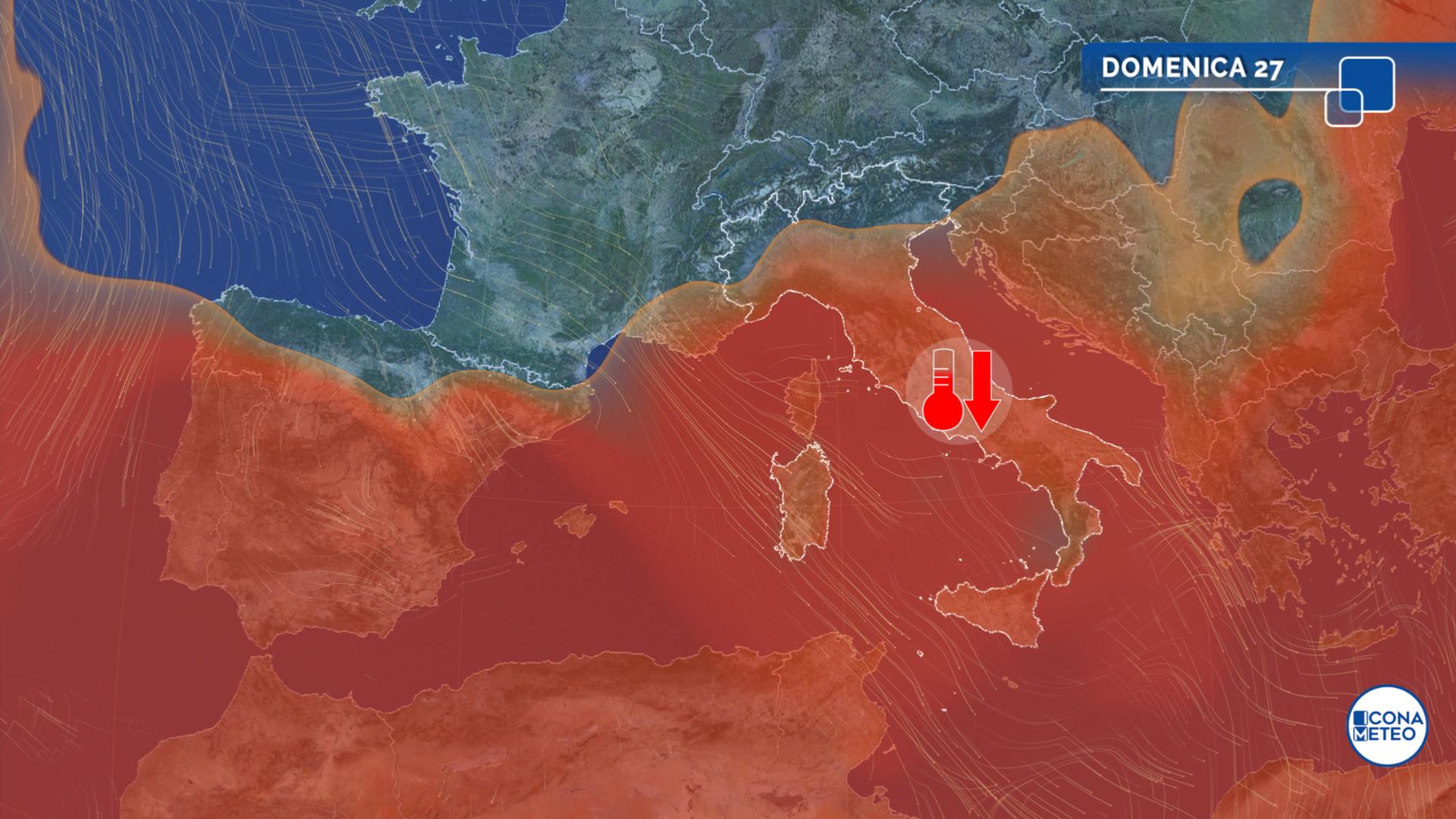 meteo weekend italia luglio temporali caldo