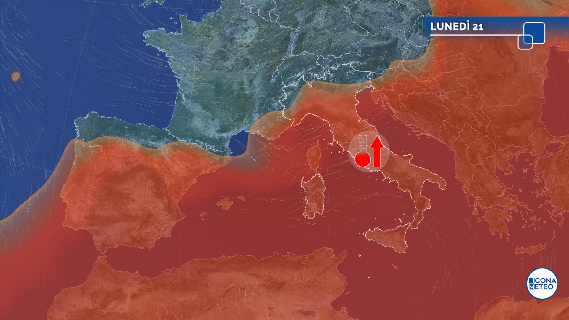 meteo caldo africano previsioni italia
