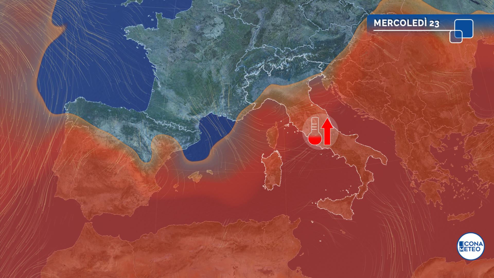 meteo caldo africano italia
