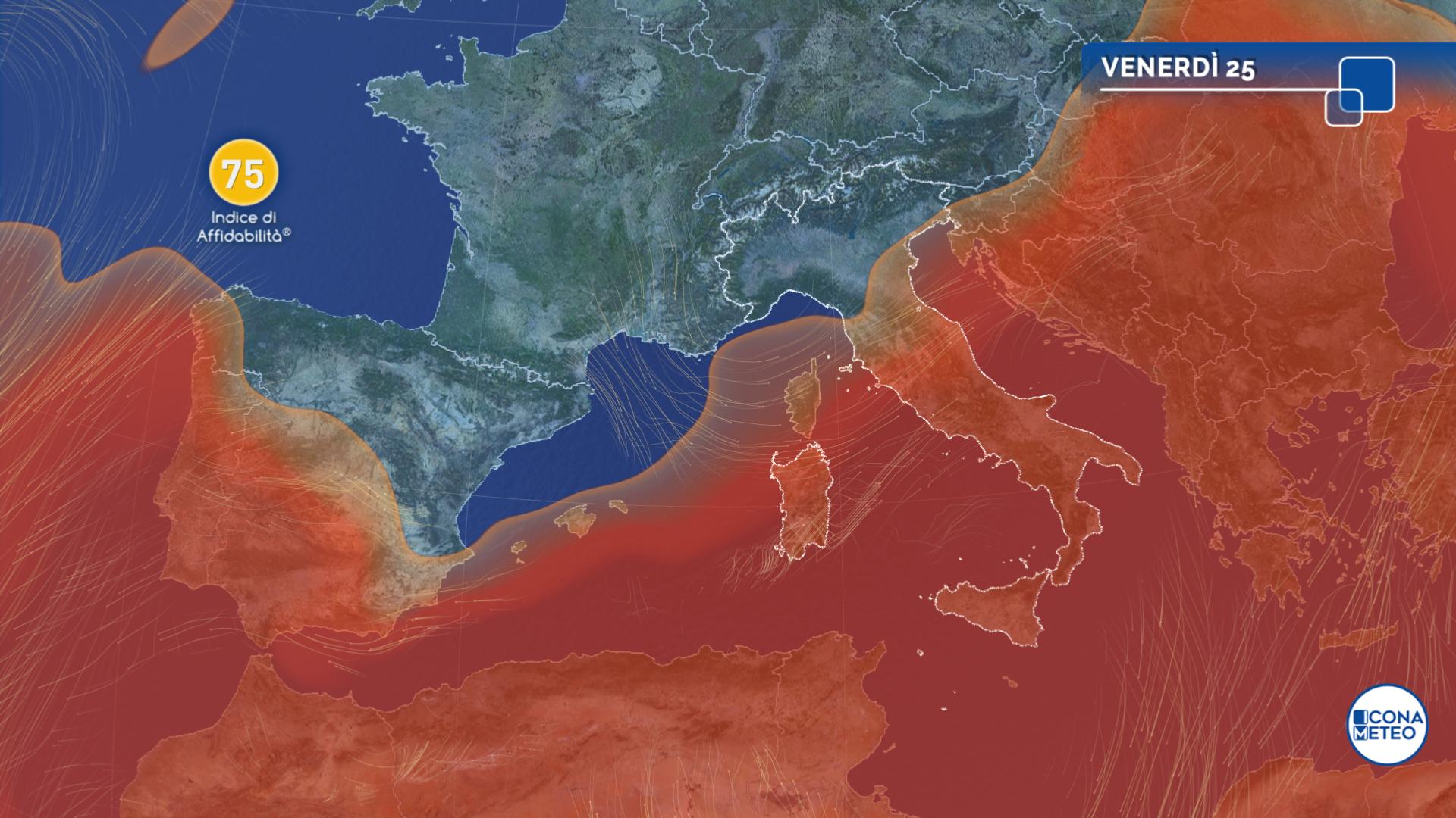 Previsioni meteo caldo africano