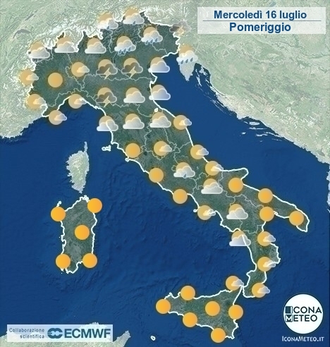 meteo italia previsioni oggi