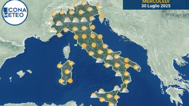 Photo of Meteo Italia oggi: Soleggiato al Centro, rovesci al Nord e Sud