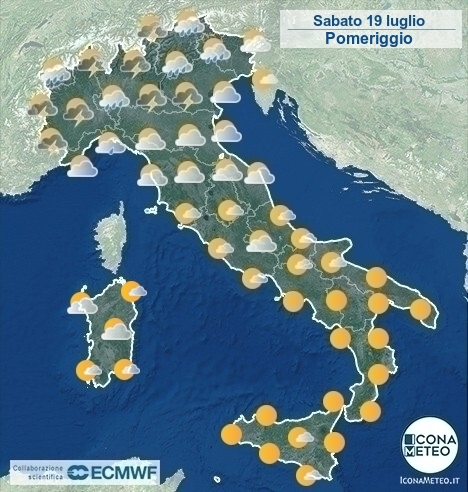 previsioni meteo caldo africano temporali
