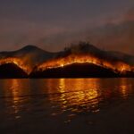 incendio su un isola