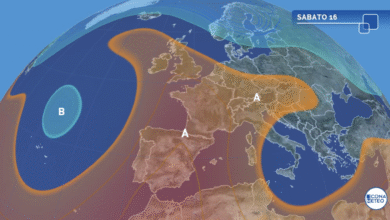 Photo of Meteo sabato 16 agosto: temporali al Sud e caldo intenso al Nord