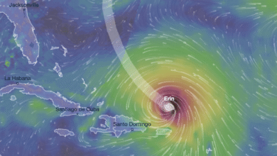 Photo of Uragano Erin: categoria 4 in meno di un giorno, venti a 230 km/h