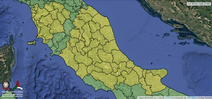 allerta meteo maltempo oggi previsioni italia temporali grandine