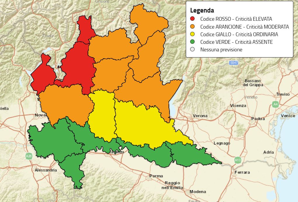 allerta meteo rossa lombardia milano cosa fare