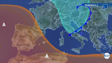 Photo of Previsioni meteo: domenica 3 agosto a rischio temporali e grandine