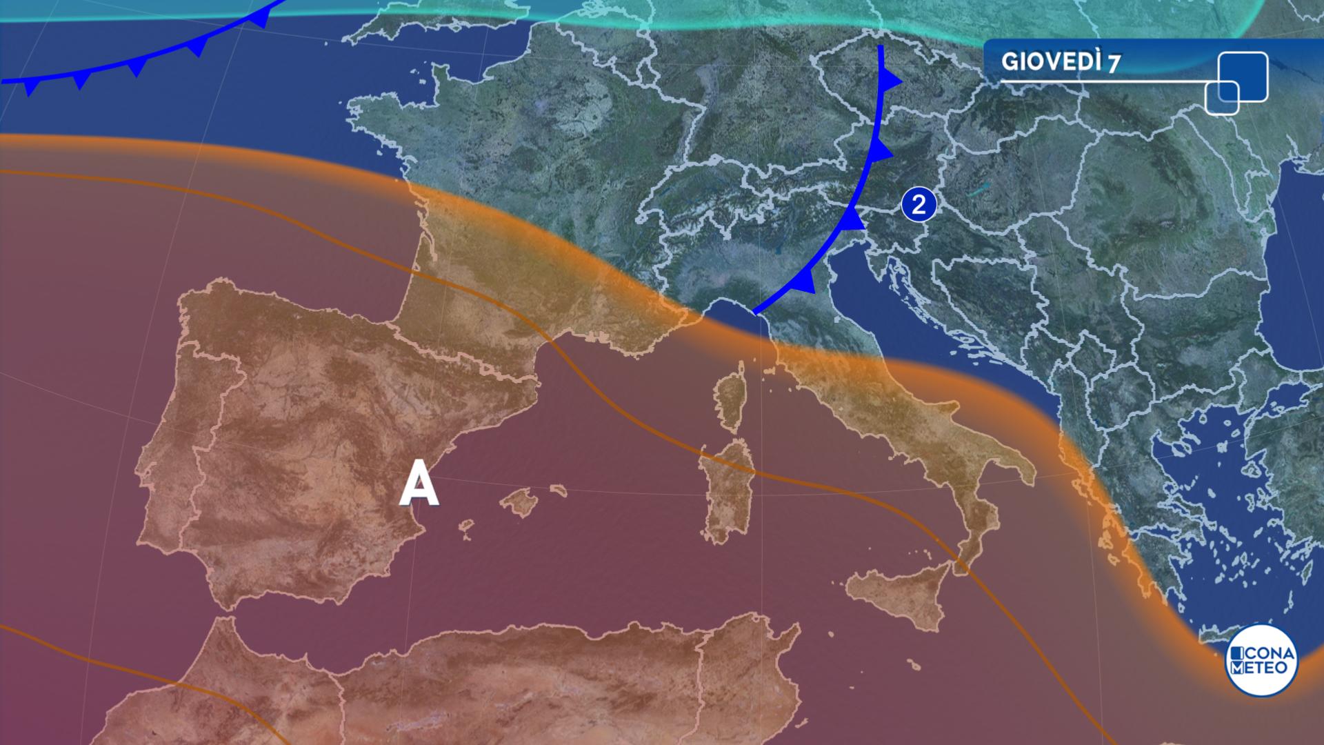 previsioni meteo italia 7 agosto oggi