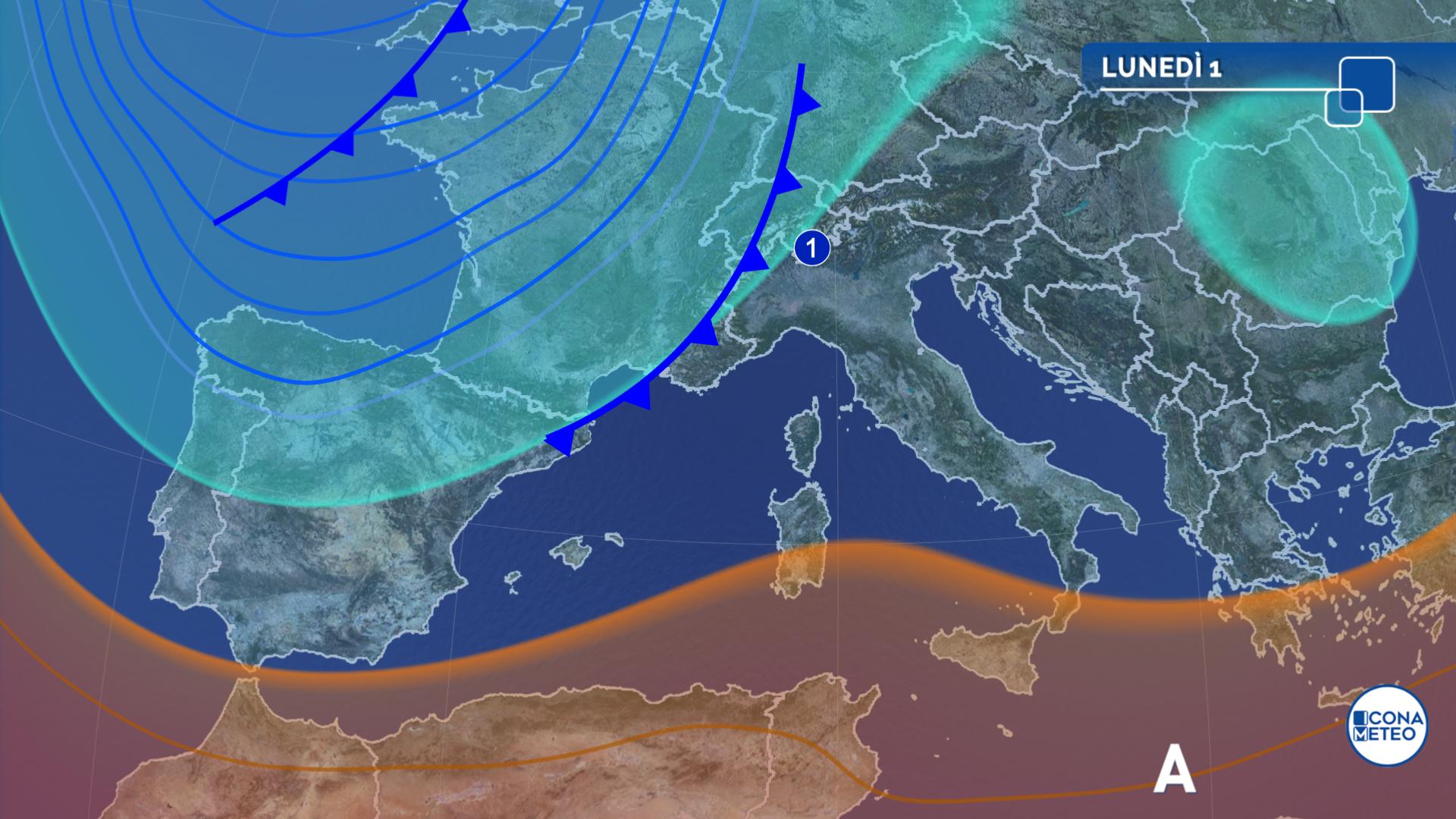 previsioni meteo italia domani lunedi 1 settembre