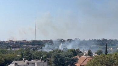 Photo of Incendio a Roma in zona Magliana e Colli Portuensi