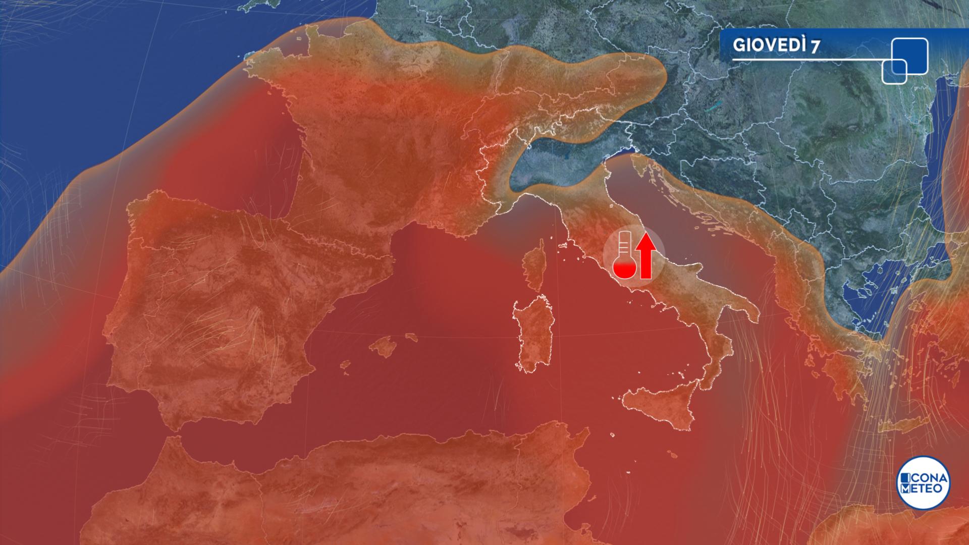 meteo caldo prossimi giorni anticiclone africano ferragosto