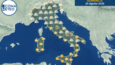 Photo of Meteo Italia domani: Sole al Sud, nuvole e rovesci al Nord e Centro