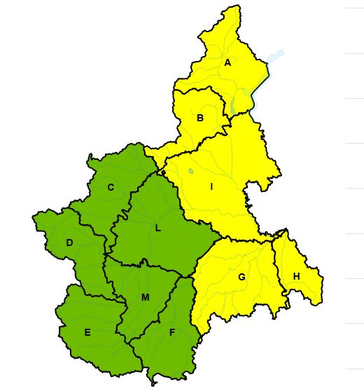 previsioni meteo italia allerta piemonte