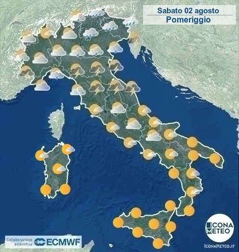 previsioni meteo italia oggi