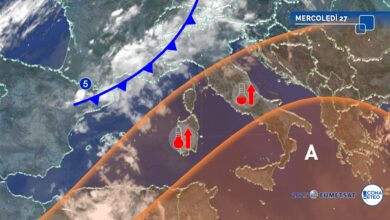 Photo of Previsioni meteo Italia: mercoledì 27 agosto torna il maltempo a partire dal Nord