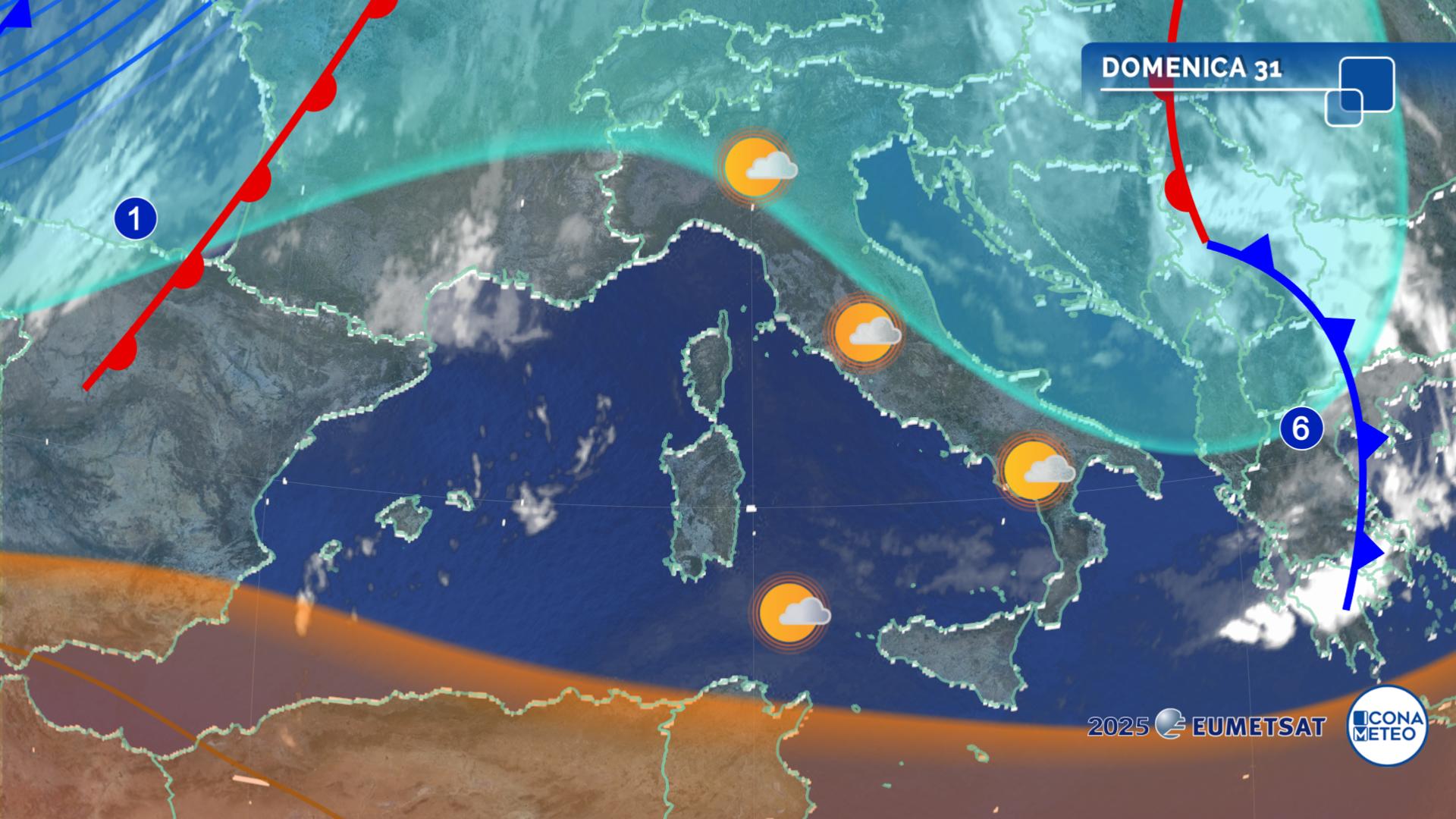 previsioni meteo italia 31 agosto