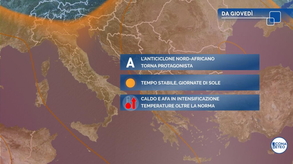 Previsioni caldo africano ferragosto