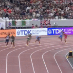 staffetta 4x100 mondiali Tokyo