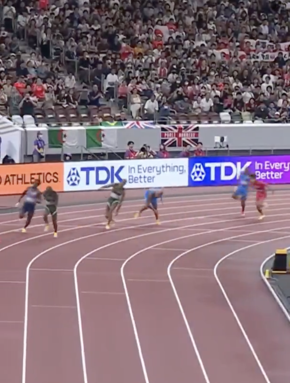 staffetta 4x100 mondiali Tokyo