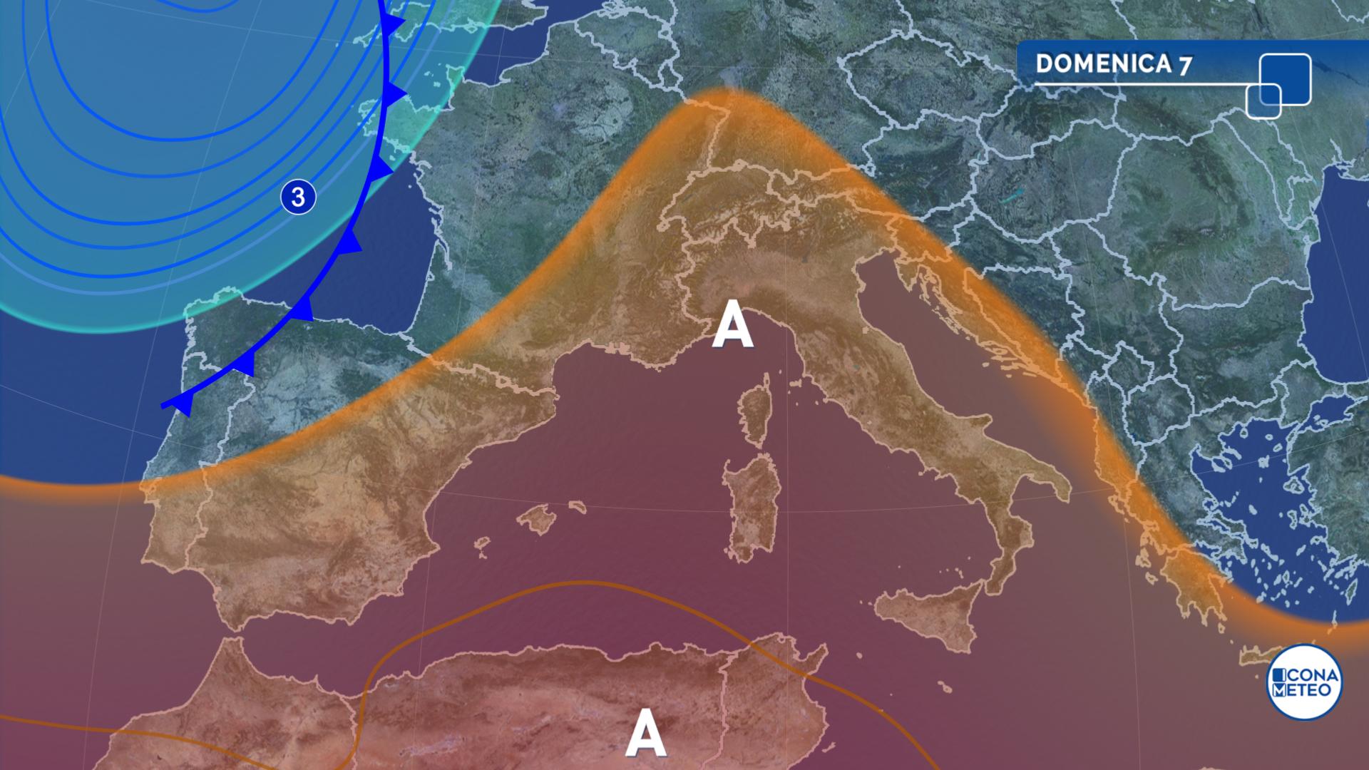 previsioni meteo domani domenica 7 settembre caldo africano