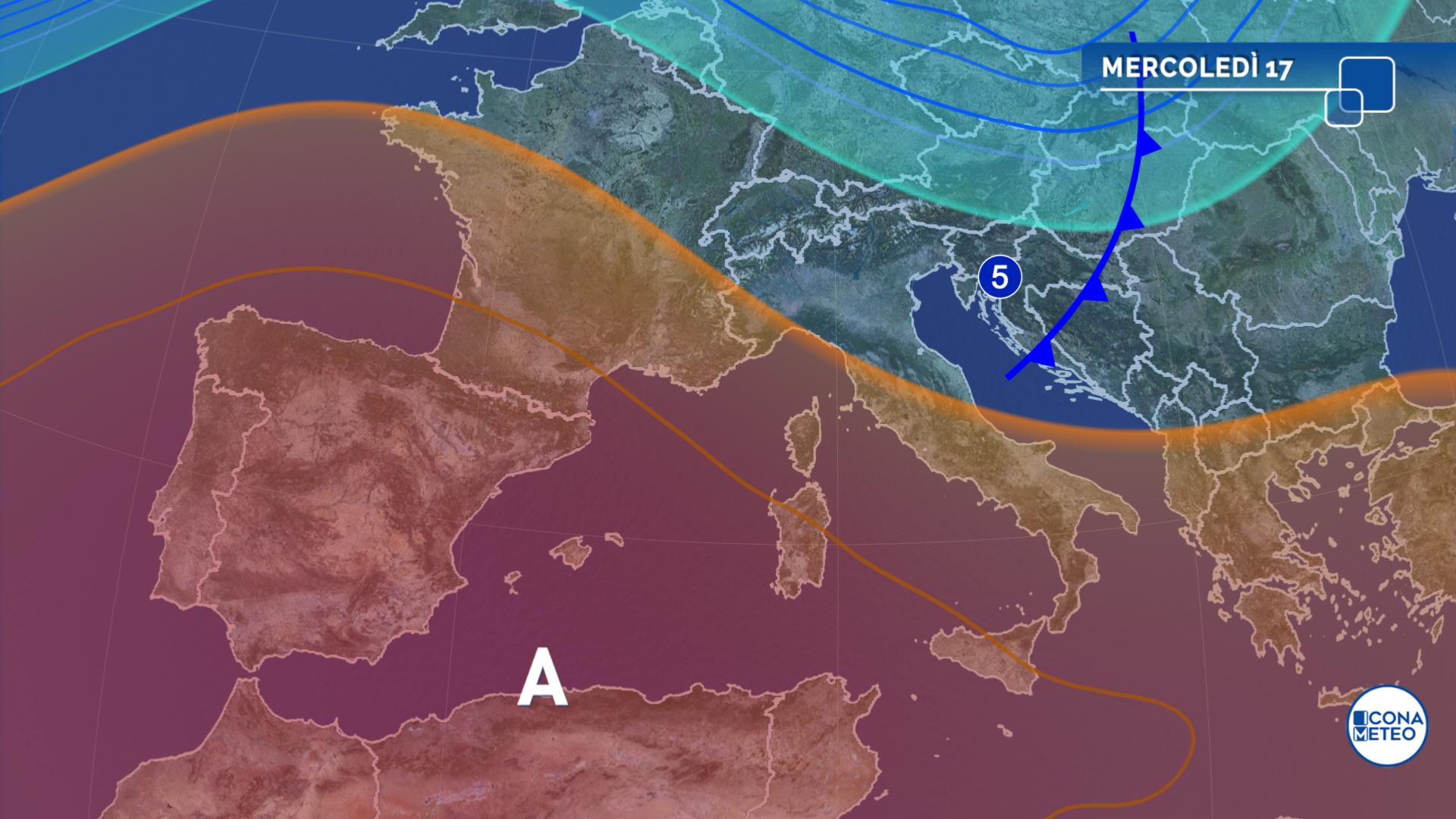 meteo domani 17 settembre mercoledì caldo africano
