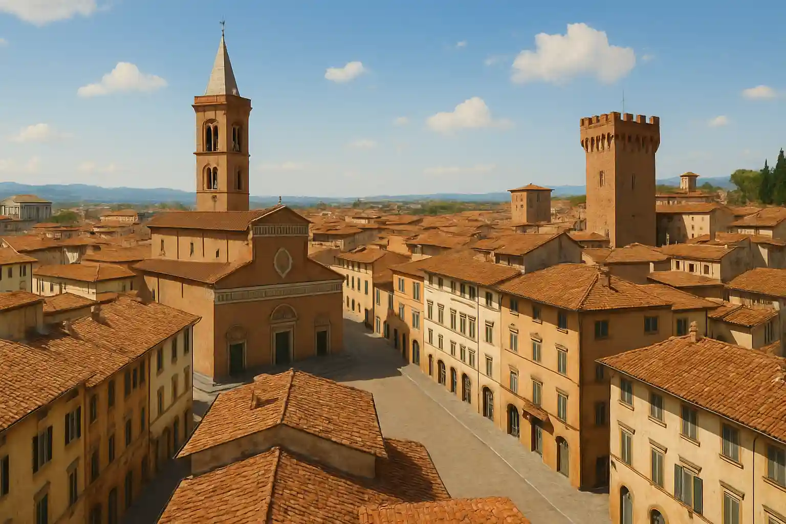 immagine di Empoli città senza persone di giorno