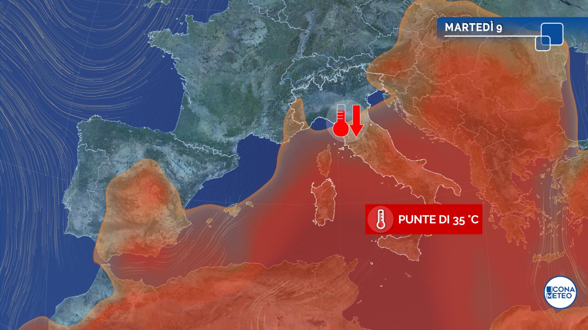 meteo italia martedì freddo