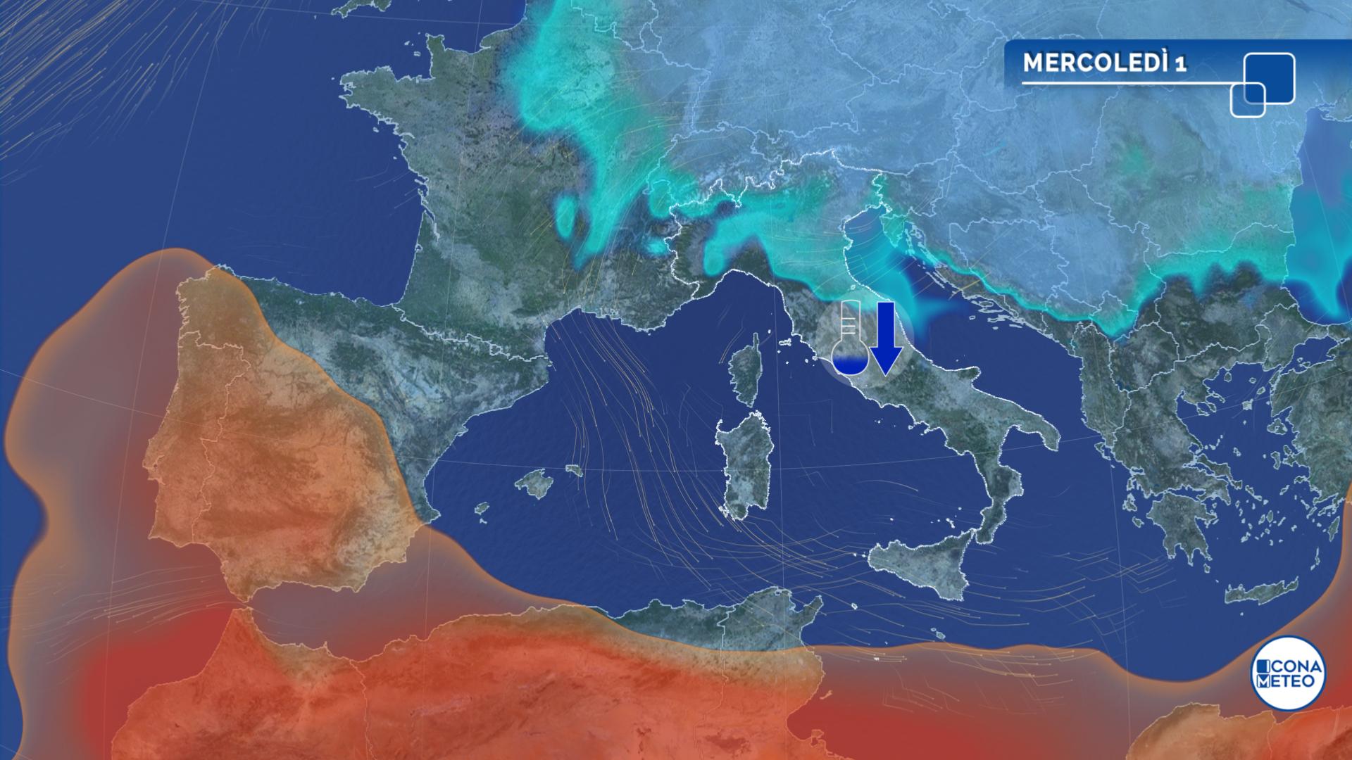 ondata di freddo e maltempo ottobre meteo