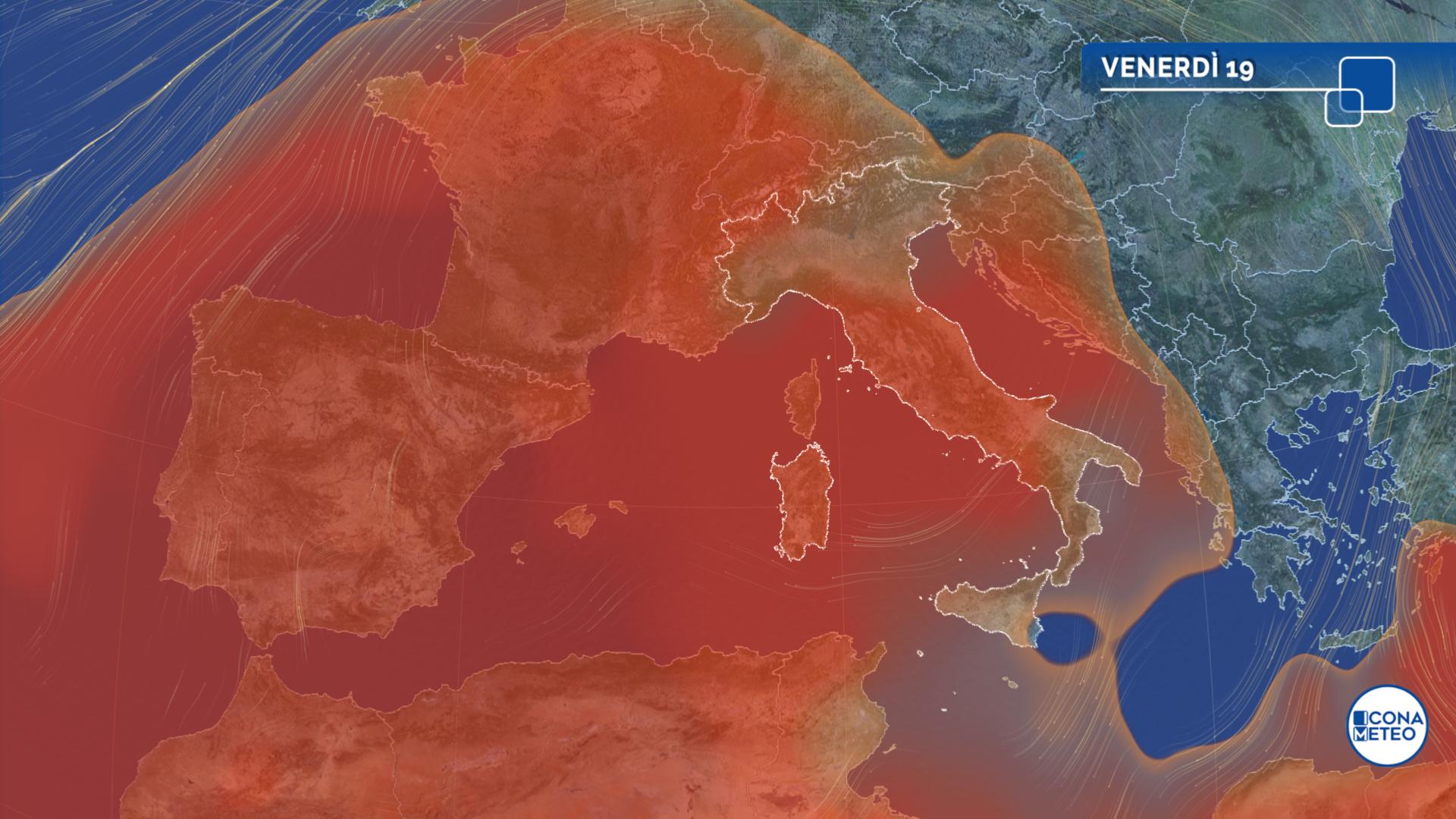 anticiclone africano caldo anomalo