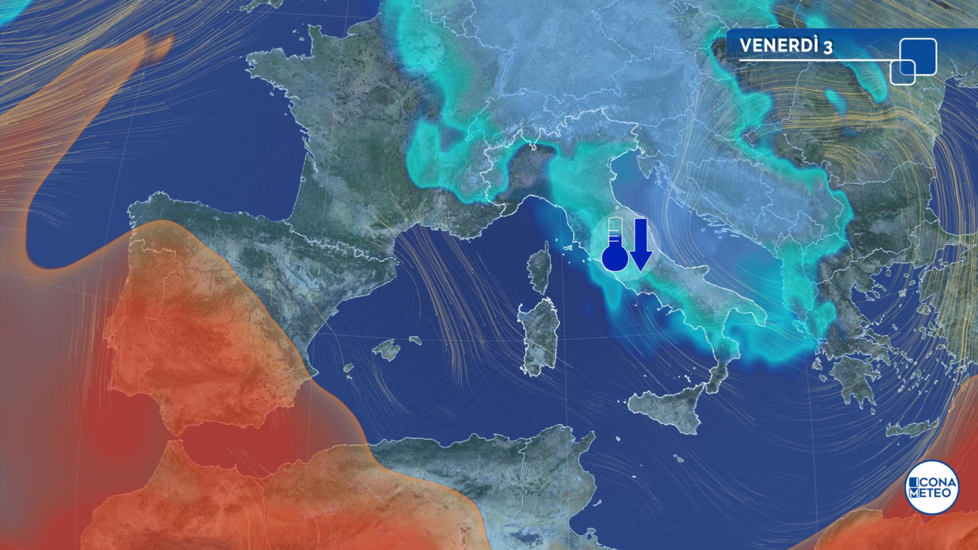 ondata di freddo e maltempo ottobre meteo