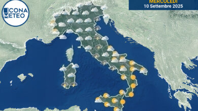 Photo of Meteo Italia oggi: Maltempo al Nord, instabilità al Centro e Sud