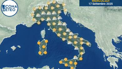 Photo of Meteo Italia oggi: nuvole al Nord, sole e caldo al Sud