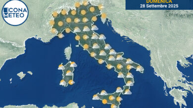 Photo of Meteo Italia oggi: sole al Nord, nuvole e piogge al Centro e Sud