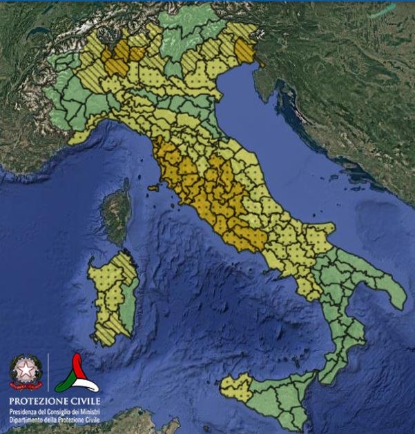 meteo oggi maltempo allerta