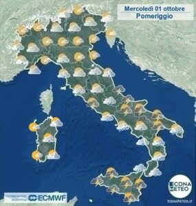 meteo ottobre burrasca oggi maltempo