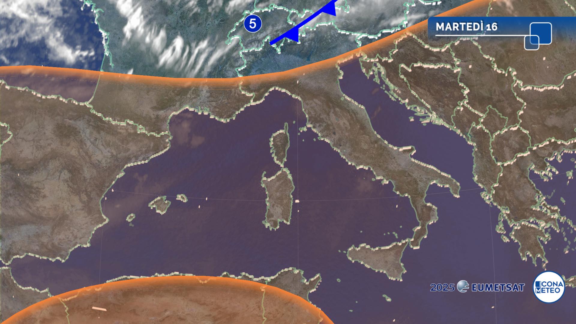 previsioni meteo italia oggi martedì 16 settembre