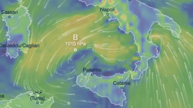 Photo of Meteo 15 ottobre: rischio nubifragi al Sud e Isole, venti intensi