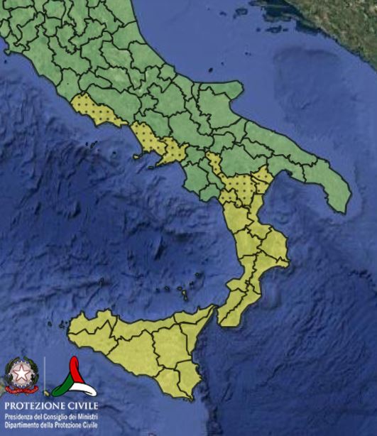 allerta meteo ciclone in arrivo mercoledi 15 ottobre
