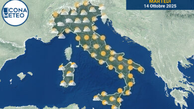 Photo of Meteo Italia Oggi: Sole e Nubi, Rovesci in Sardegna e Sicilia