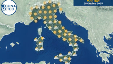 Photo of Meteo Italia oggi: sole al Nord, nuvole e piogge al Sud